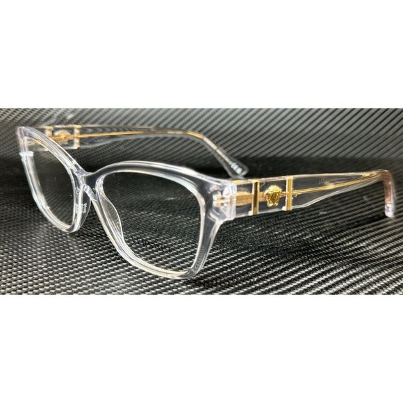 New! Versace Womens Transparent Crystal Eyeglasses - Picture 5 of 5